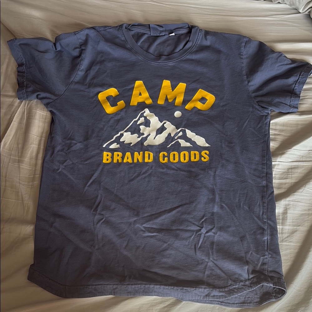 Camp Brand Goods Blue Short Sleeve Tee - Medium